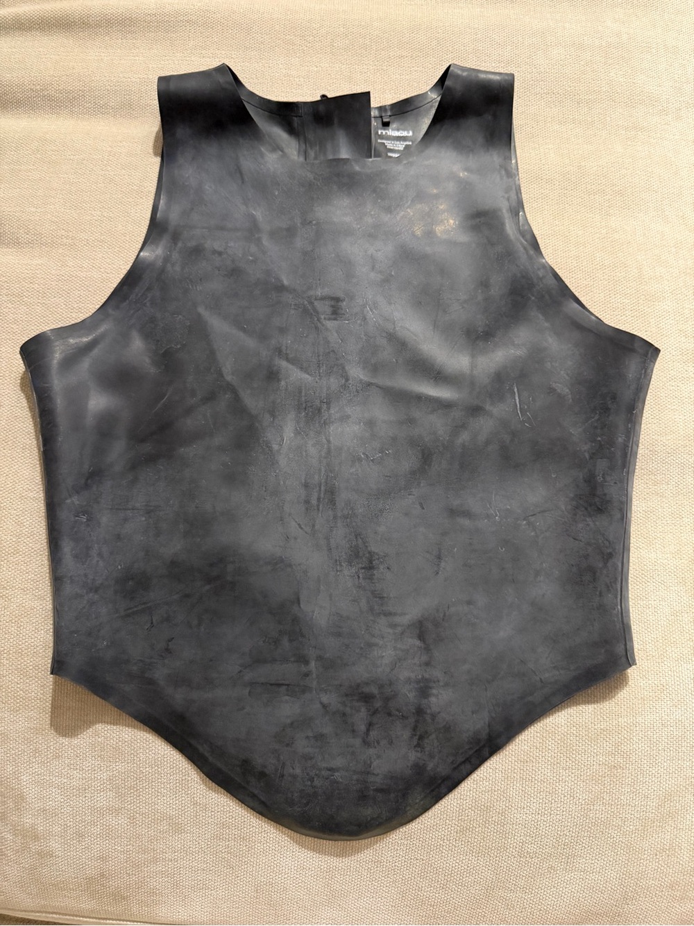 Miaou Black Latex Vest